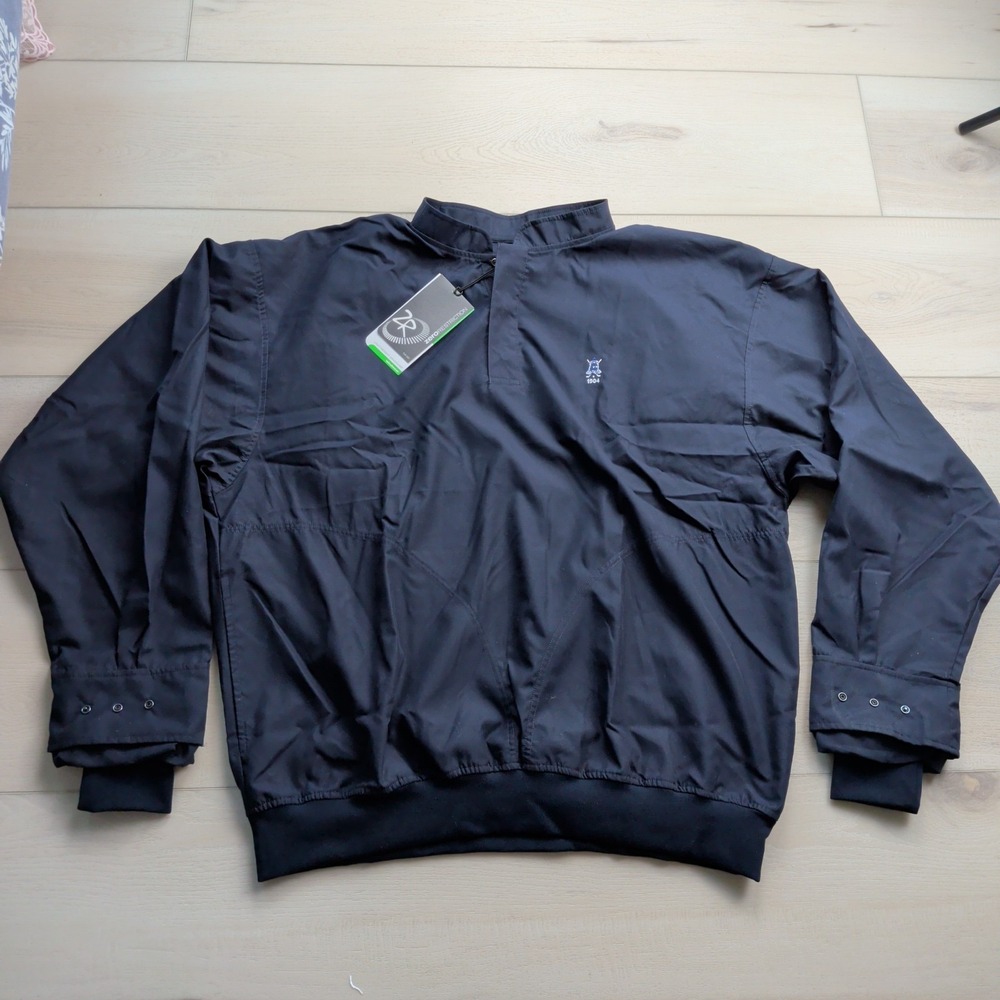 NEW Zero Restriction Windshirt Mens XL Classic Lightweight Golf Navy Blue 9002